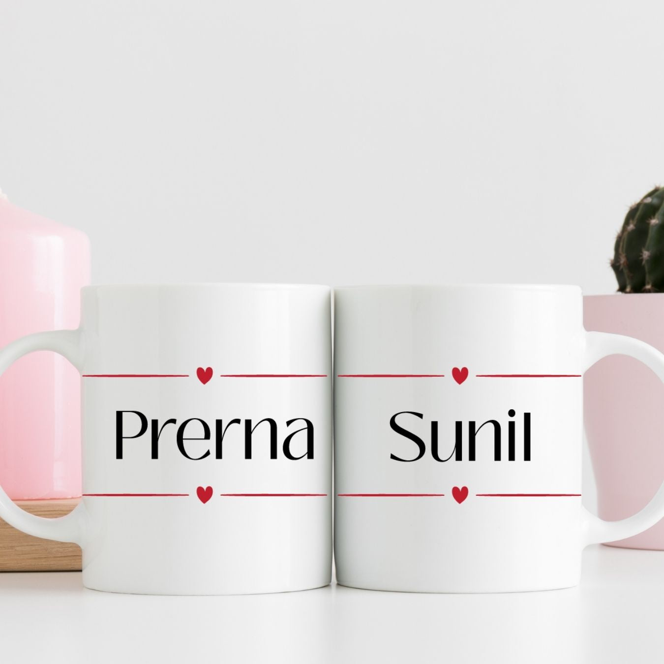 Personalized Husband & Wife Couple Mug – Est. 2025 with Custom Names