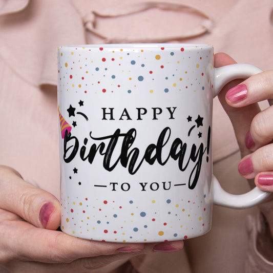 Happy Birthday Wishes Mug