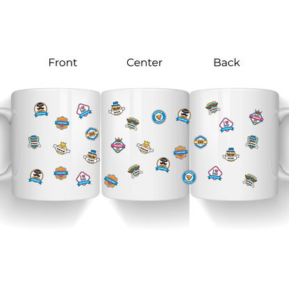 Dad Sticker Collection Mug - Father's Day Mug