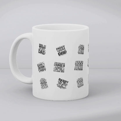Dad Sticker Collection Mug - Father's Day Mug
