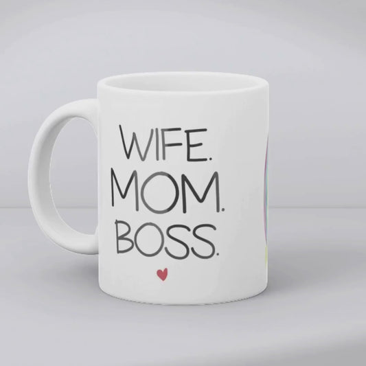 "Mom Wife Boss" Mug - Personalized Mug