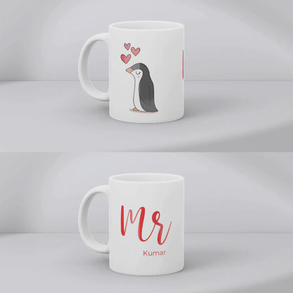 Mr & Mrs Personalized Couple Mug Set