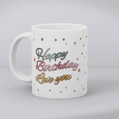 Happy Birthday Rainbow Splash Mug
